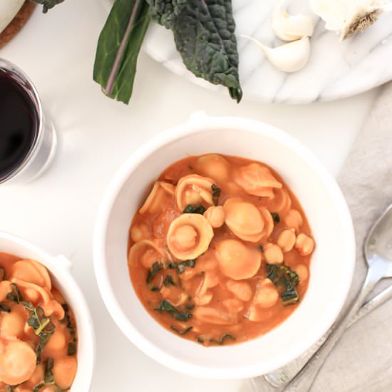 Pasta con ceci (and White Beans)
