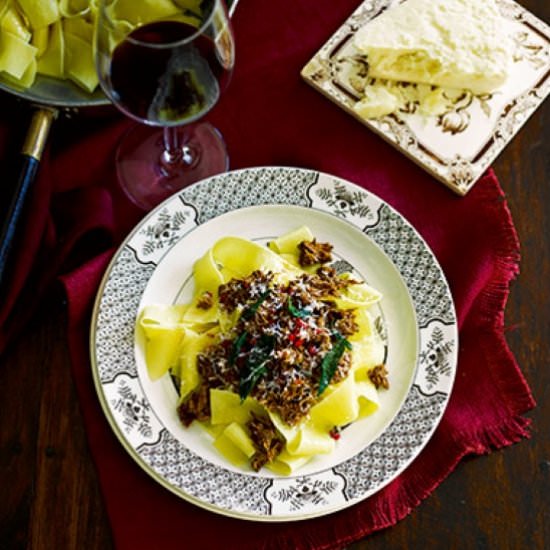 Lamb ragout with pappardelle