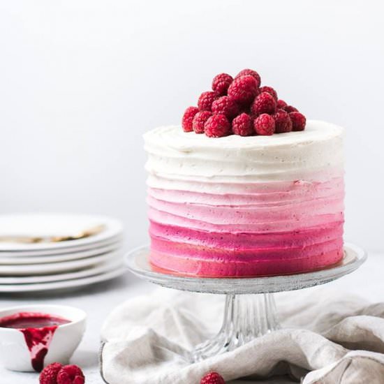 Raspberry Vanilla Layer Cake
