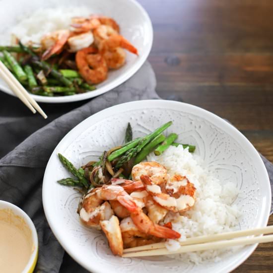 Super Easy Hibachi Shrimp