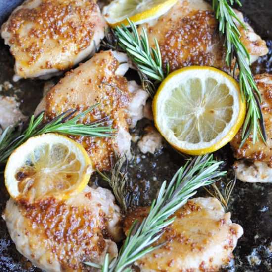 Paleo Baked Lemon Chicken Thighs