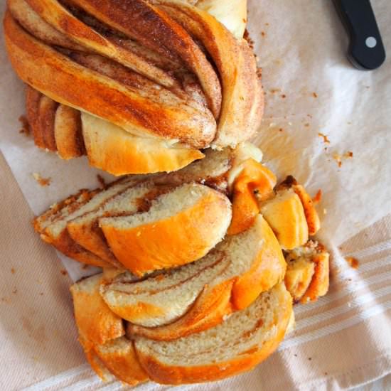 Cinnamon Roll Bread Loaf