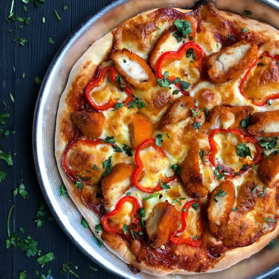 Fried Chicken Pizza