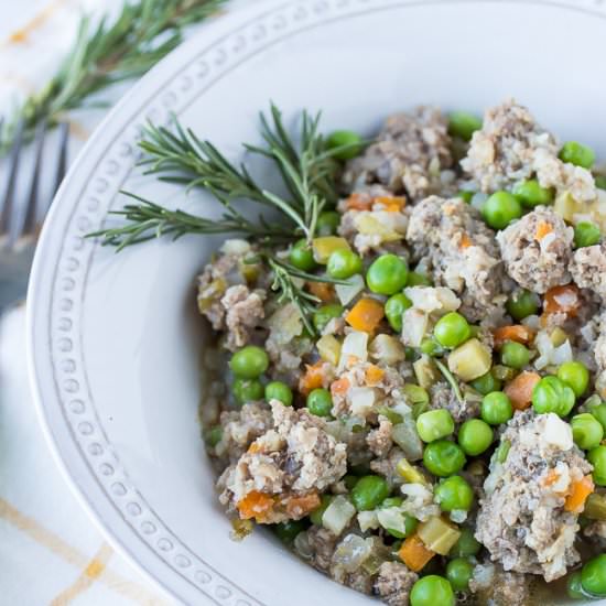 Ground Bison & Cauliflower Bowl