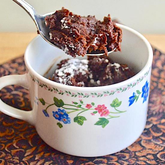 Flourless Bailey’s Mug Cake