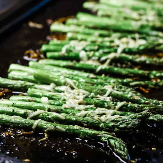 Roasted Parmesan Asparagus