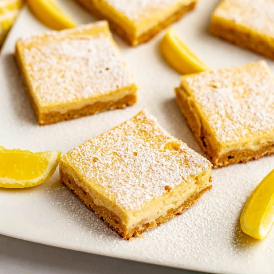 Healthy lemon bars