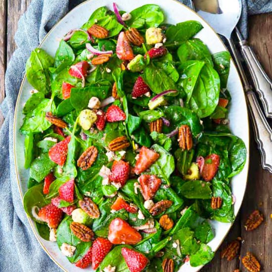 Strawberry Spinach Salad