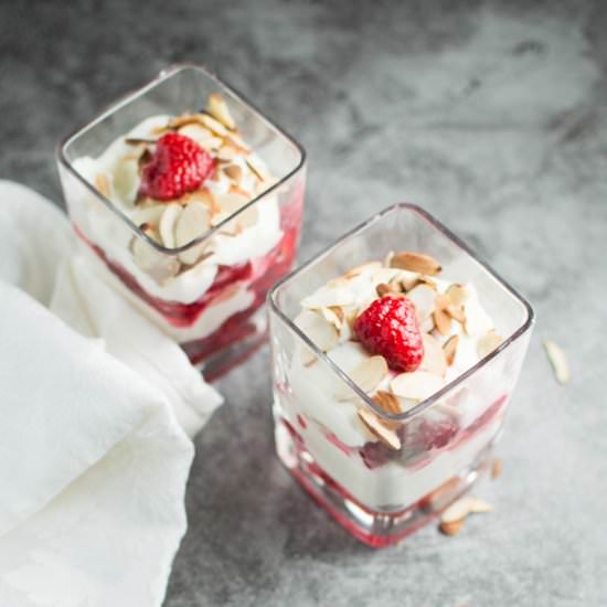Almond Raspberry Ricotta Parfaits