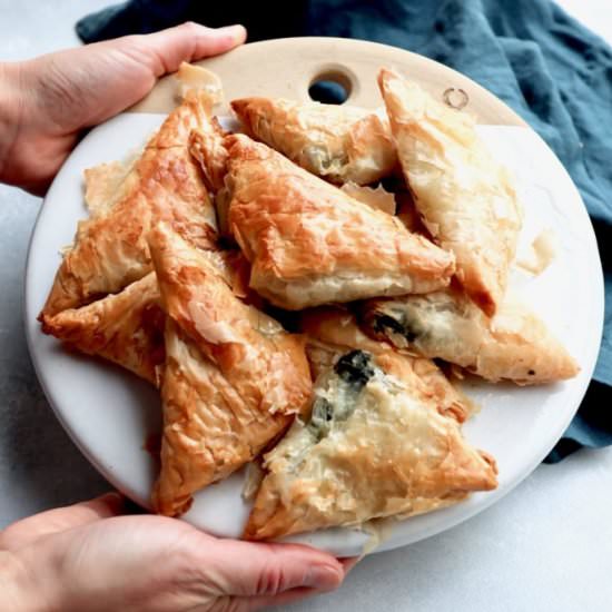 easy spanakopita pockets