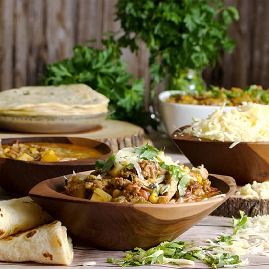 Creamy Chicken Chili with Chorizo