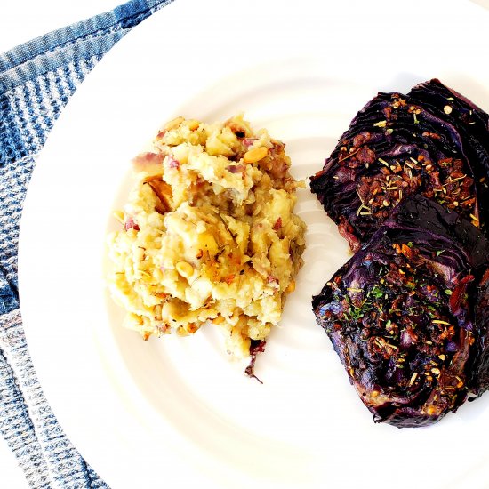Mashed Japanese Yams w/ Maple Glaze