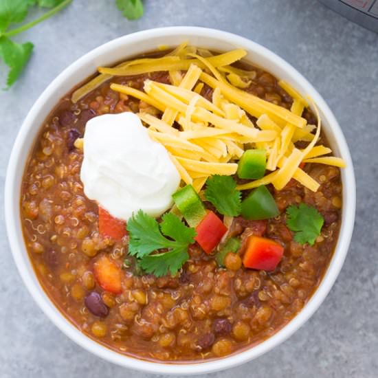 Instant Pot Vegetarian Chili