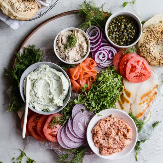 how to create an epic bagel board