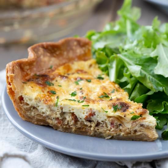 Alsatian Quiche with Bacon