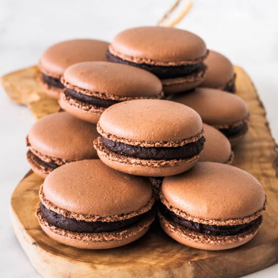 Chocolate Macarons