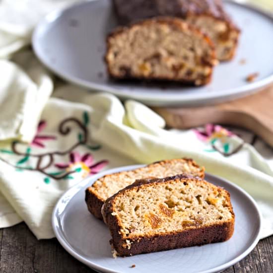 Loaf Cake with Dried Apricots