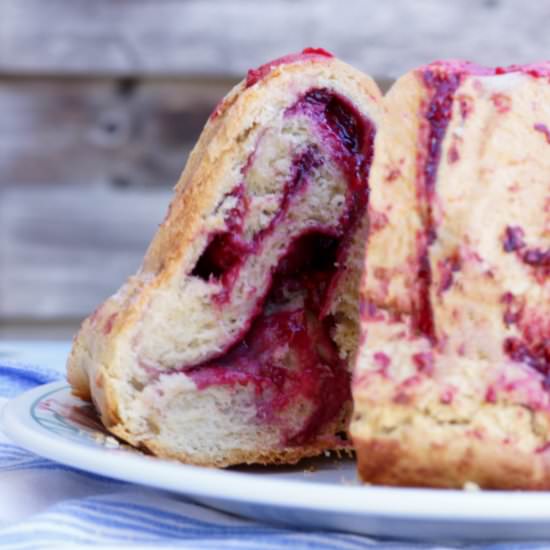 Raspberry Bundt Cake