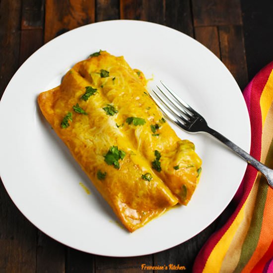 Shrimp and Veggie Enchiladas