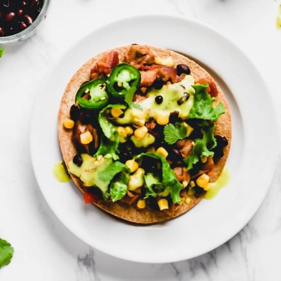 Easy Jackfruit Tostadas