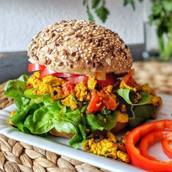 Tofu Scramble Breakfast Sandwich