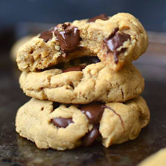Flourless PB Oatmeal Cookies