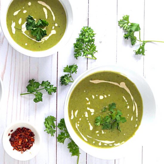 Green Pea and Mint Soup