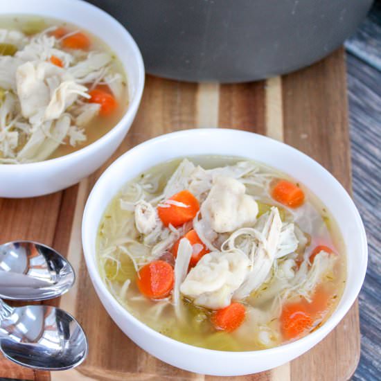 Homemade Chicken Dumpling Soup