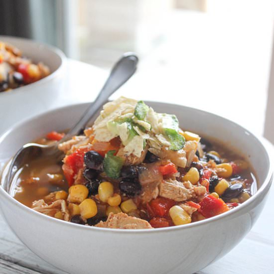 Spicy Chicken Tortilla Soup