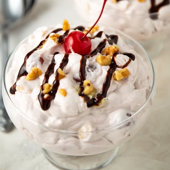banana split fluff salad