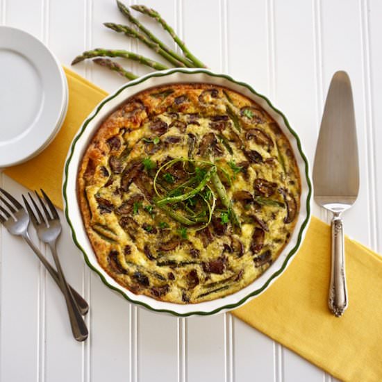 Mushroom Asparagus Frittata