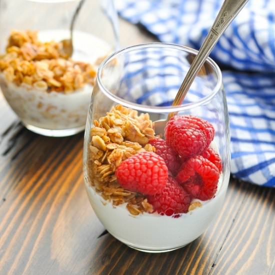Stovetop Cinnamon Pecan Granola