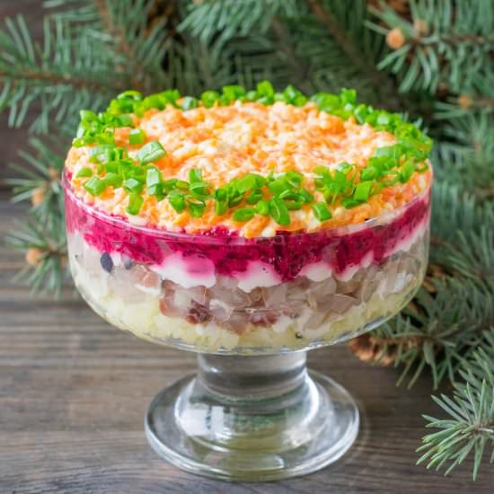 Russian Layered Beet Salad
