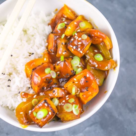 Sweet and Sour Tofu