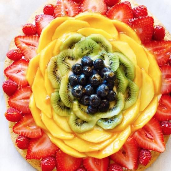 Fruit Cookie Pizza