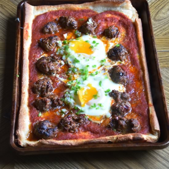 Morrocan kefta Mkaouara flatbread