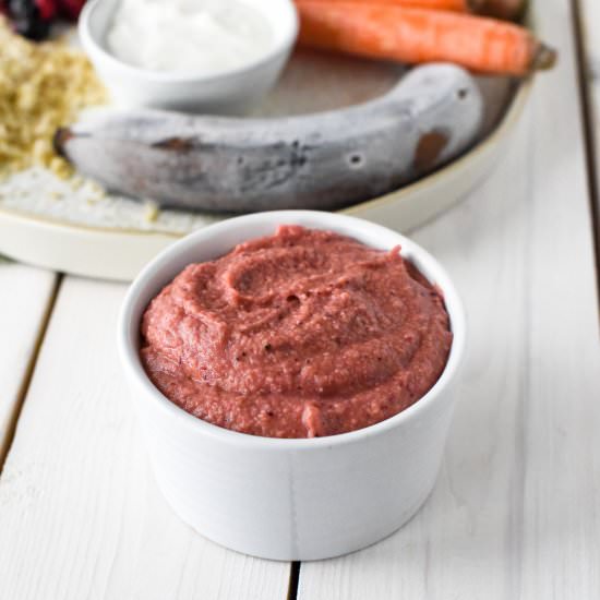 Banana Berry Puree Baby Food