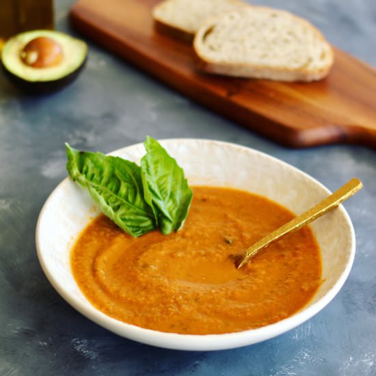 Roasted Tomato Basil Soup