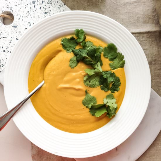 Curried Carrot Lentil Soup