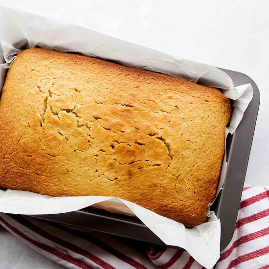 Easy Lemon Honey Yoghurt Cake Slice