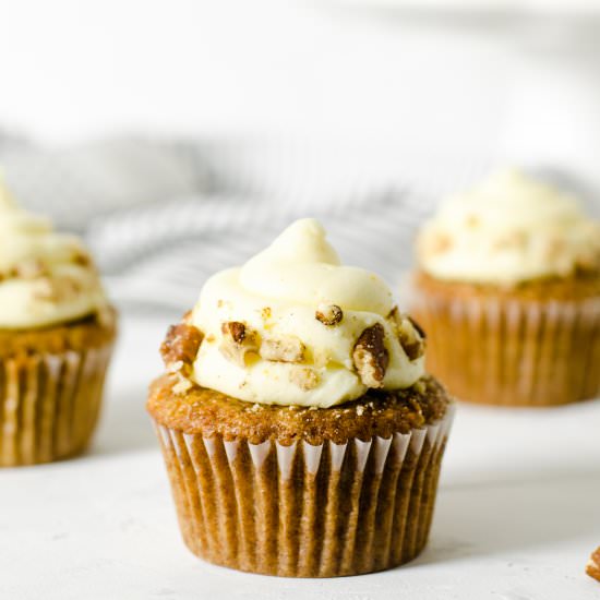 Gluten Free Carrot Cake Cupcakes