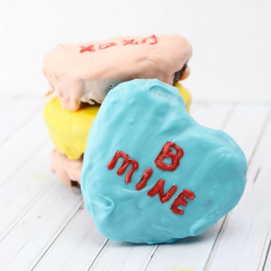 Conversation Heart Brownies