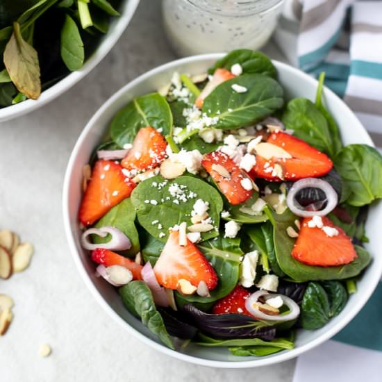 Strawberry Spinach Salad​
