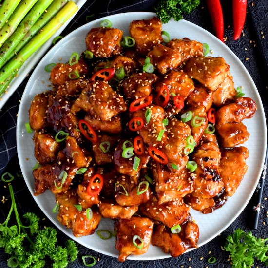 Honey Lemon Ginger Glazed Chicken
