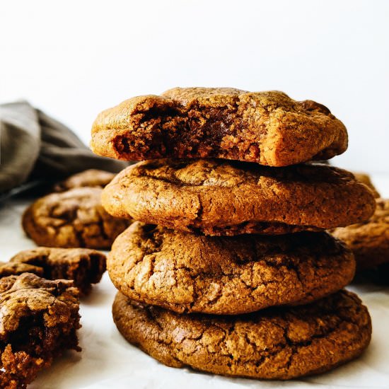 Fudge Hazelnut Espresso Cookies