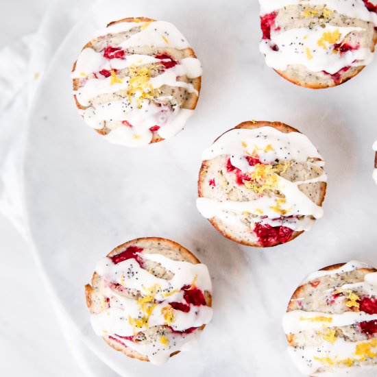 Raspberry Lemon Poppy Seed Muffins