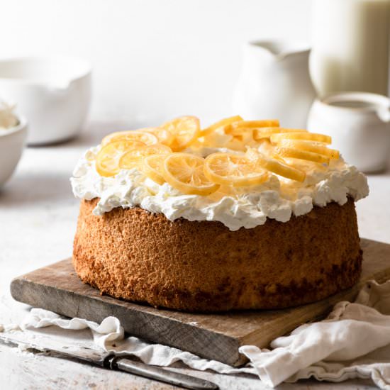 Lemon Angel Food Cake