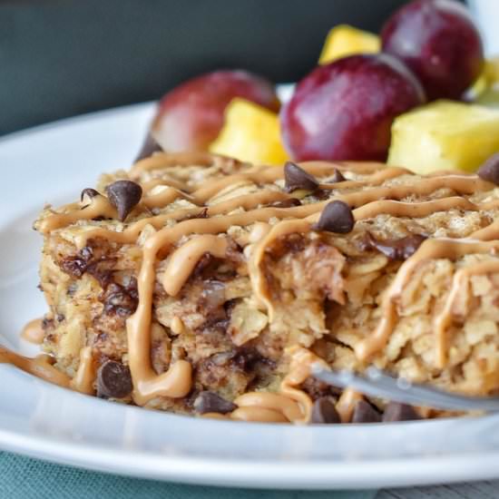 Chocolate PB Baked Oatmeal