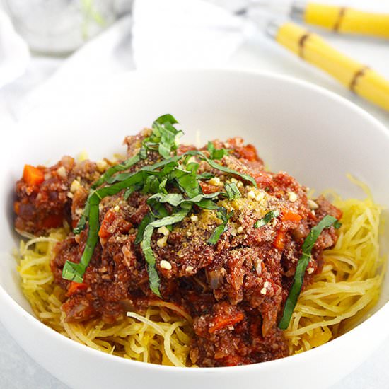 Hearty Mushroom Walnut Bolognese