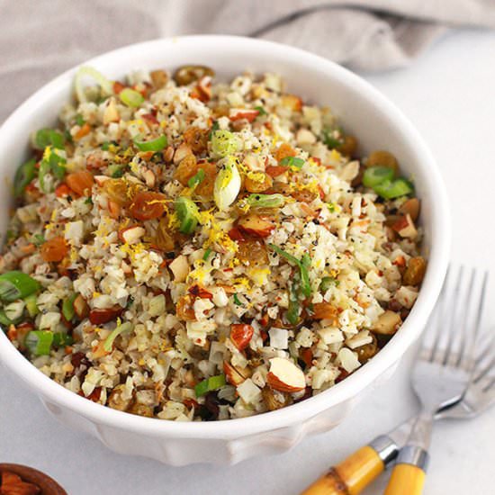 Zesty Cauliflower Rice Pilaf